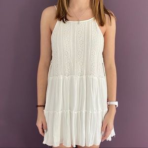 White flowy dress